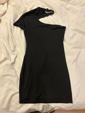 cowl neck backless mini dress Radiant Energy Cowl Back Mini Dress